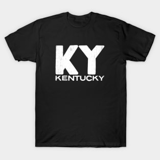 KY Kentucky State Vintage Typography T-Shirt